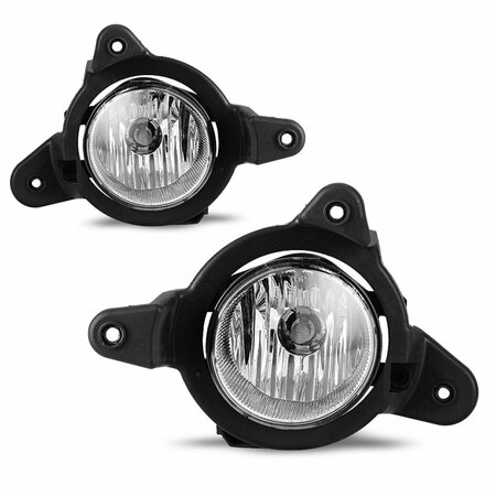 WINJET Fog Lights - Clear - Wiring Kit Included CFWJ-0610-C